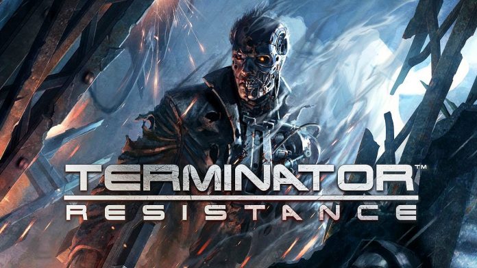 A terminator unit with most of the human skin burned away from Terminator: Resistance.